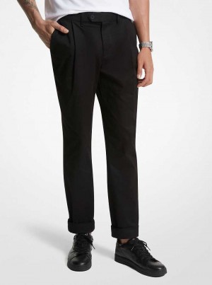 Michael Kors Stretch Cotton Cuffed Czarne | SN-MK28020