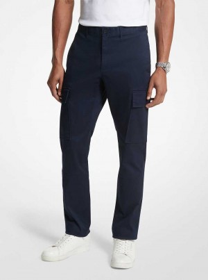 Michael Kors Stretch Organic Cotton Cargo Niebieskie | SN-MK28033