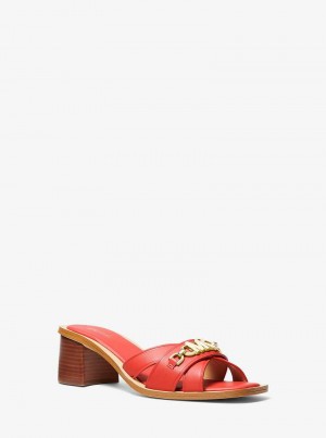 Michael Kors Tiffanie Leather Koralowe | SN-MK27516