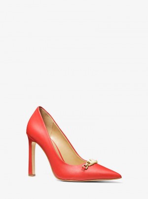 Michael Kors Tiffanie Leather Koralowe | SN-MK27633