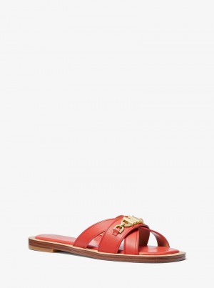 Michael Kors Tiffanie Leather Koralowe | SN-MK27677
