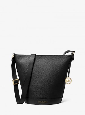 Michael Kors Townsend Medium Pebbled Leather Czarne | SN-MK26821