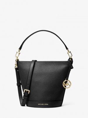 Michael Kors Townsend Small Pebbled Leather Czarne | SN-MK26827