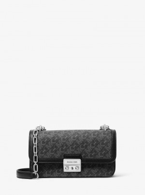 Michael Kors Tribeca Small Empire Signature Logo Czarne | SN-MK27092