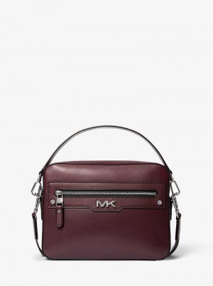 Michael Kors Varick Leather Brązowe | SN-MK28111