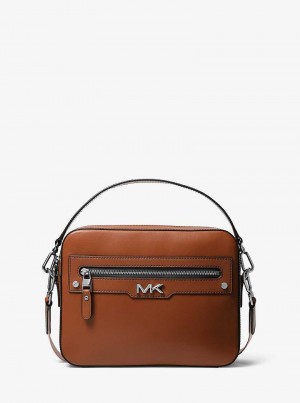 Michael Kors Varick Leather Brązowe | SN-MK28113