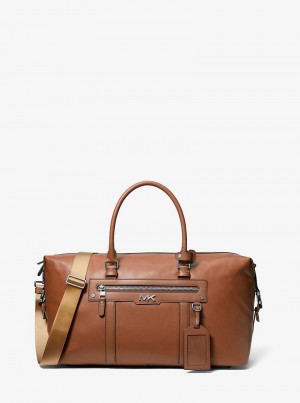 Michael Kors Varick Leather Brązowe | SN-MK28158