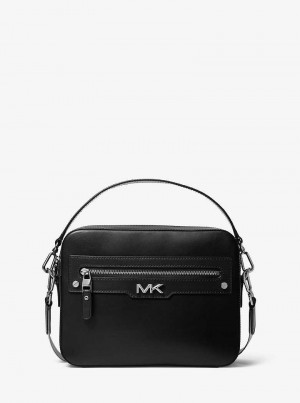 Michael Kors Varick Leather Czarne | SN-MK28112