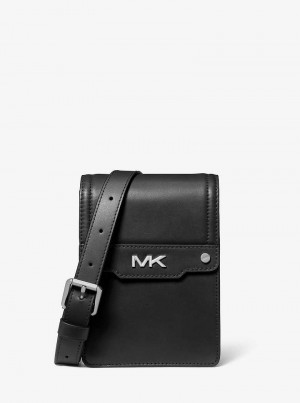 Michael Kors Varick Leather Czarne | SN-MK28147