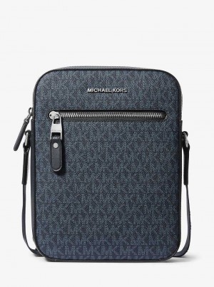 Michael Kors Varick Logo Granatowe | SN-MK28154