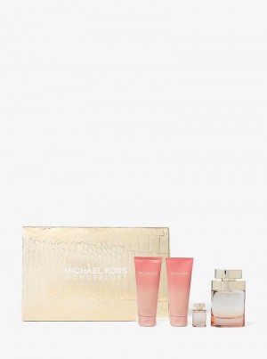 Michael Kors Wonderlust 4-Piece Gift Set Różowe Złote | SN-MK27917