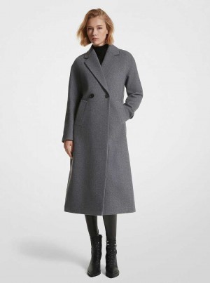 Michael Kors Wool Blend Szare | SN-MK26600