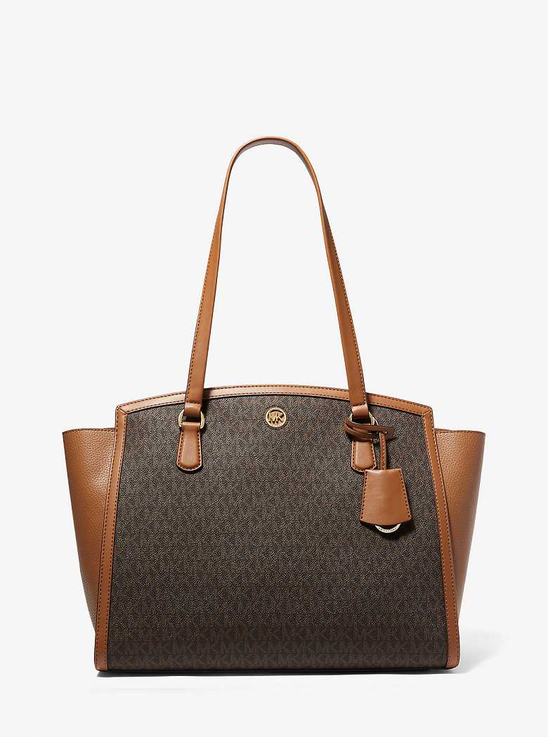 Michael Kors Chantal Large Logo Brązowe | SN-MK26852
