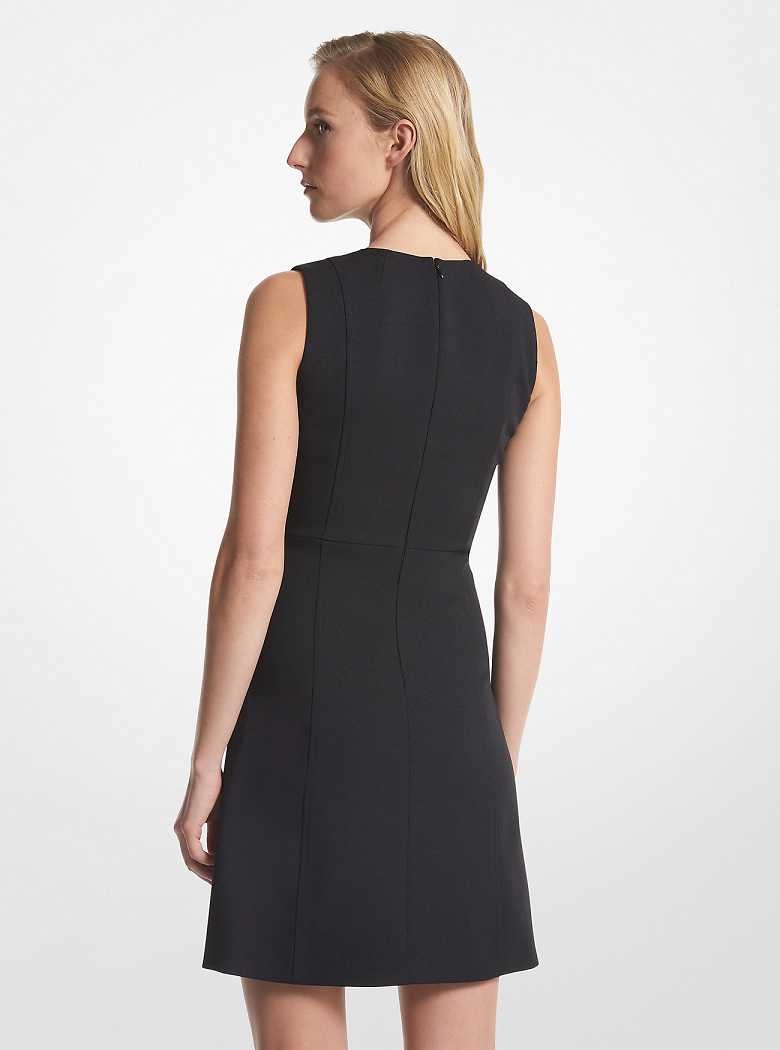 Michael Kors Cutout Stretch Crepe Mini Czarne | SN-MK26743