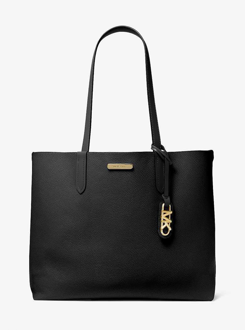 Michael Kors Eliza Extra-Large Pebbled Leather Czarne | SN-MK26832