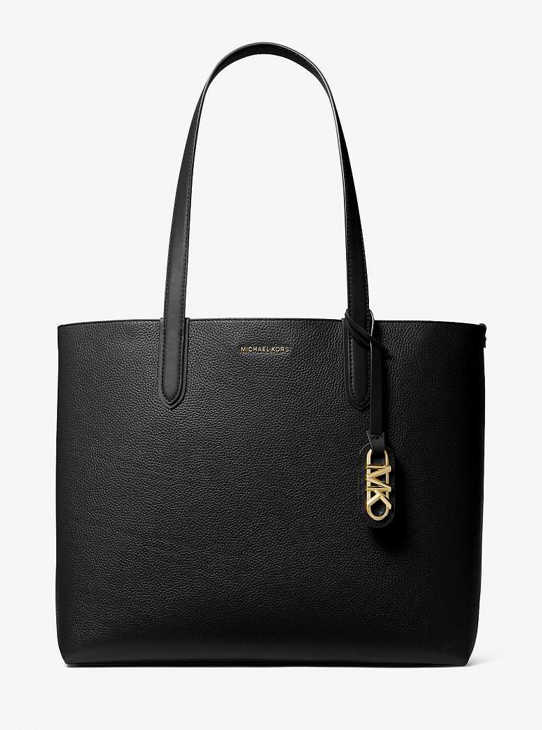 Michael Kors Eliza Extra-Large Pebbled Leather Czarne | SN-MK26832