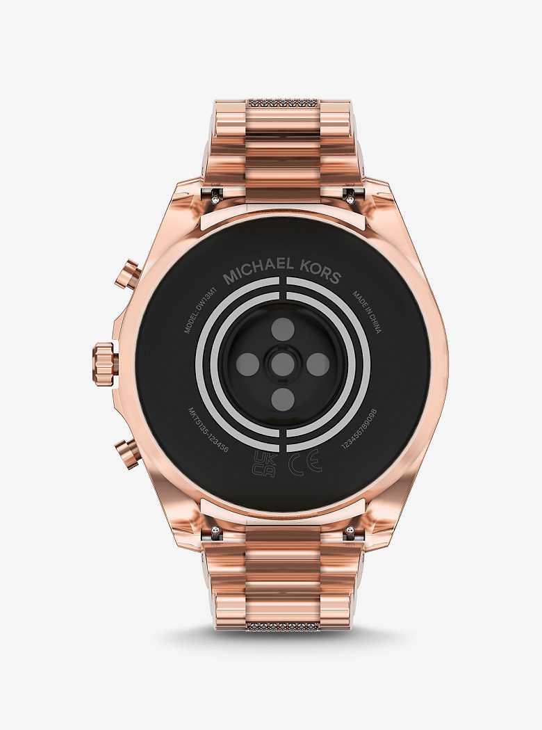 Michael Kors Gen 6 Bradshaw Pavé Rose Gold-Tone Różowe Złote | SN-MK28272