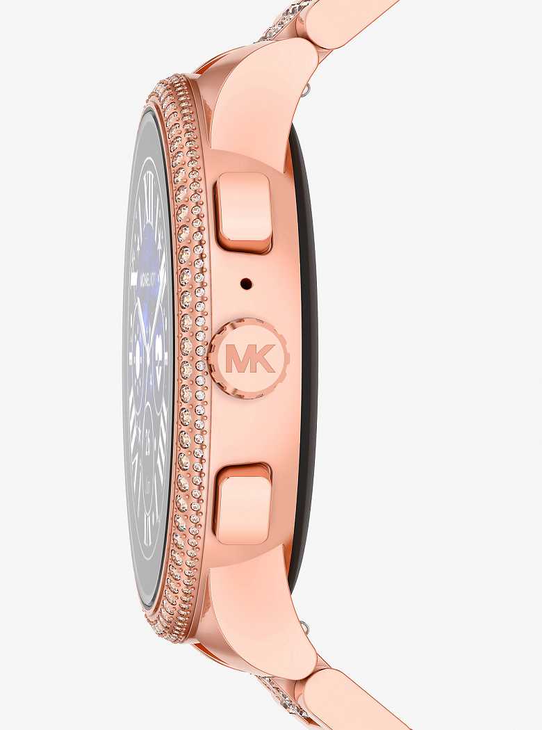 Michael Kors Gen 6 Camille Pavé Rose Gold-Tone Różowe Złote | SN-MK28260