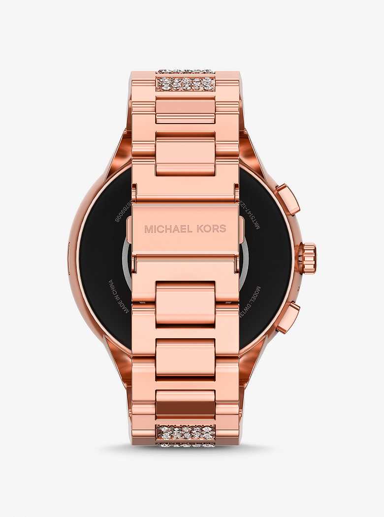 Michael Kors Gen 6 Camille Pavé Rose Gold-Tone Różowe Złote | SN-MK28260
