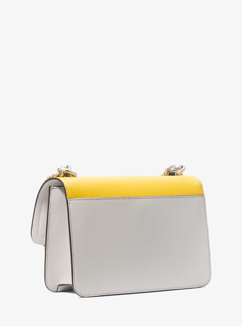 Michael Kors Heather Large Color-Block Leather Żółte | SN-MK27084