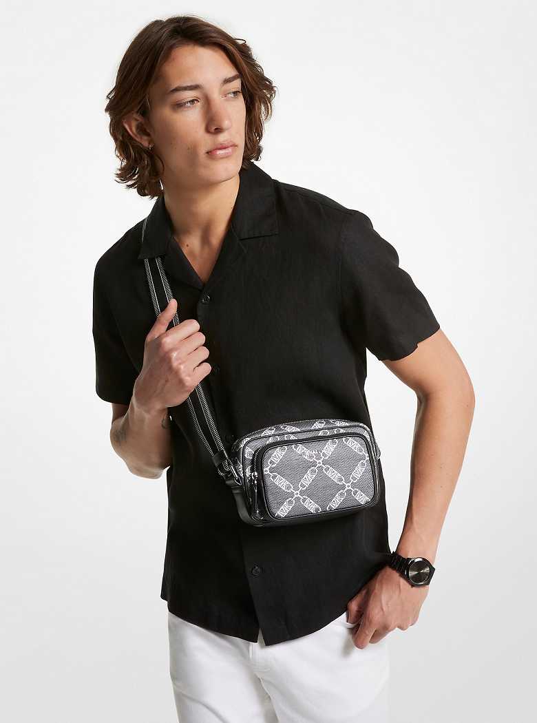 Michael Kors Hudson Empire Logo Jacquard Czarne | SN-MK28118