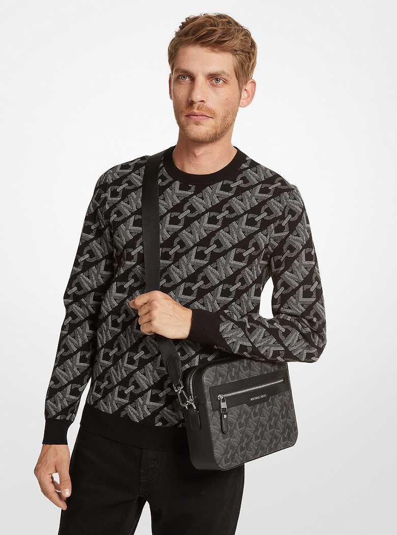 Michael Kors Hudson Empire Signature Logo Czarne | SN-MK28120