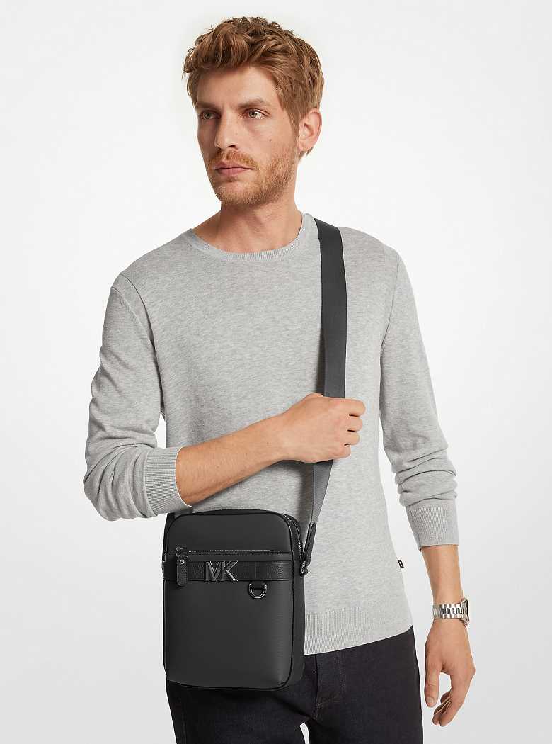 Michael Kors Hudson Leather Czarne | SN-MK28127