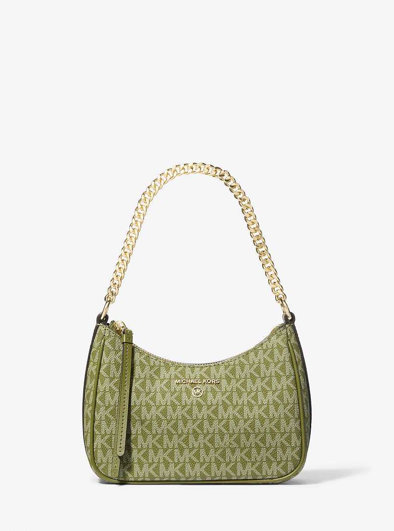 Michael Kors Jet Set Charm Small Logo Oliwkowe | SN-MK27011