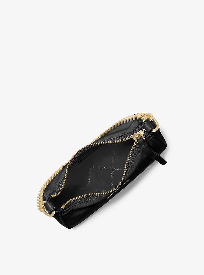 Michael Kors Jet Set Charm Small Nylon Gabardine Czarne | SN-MK26989