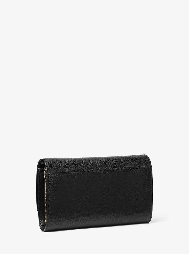 Michael Kors Jet Set Large Leather Czarne | SN-MK27107