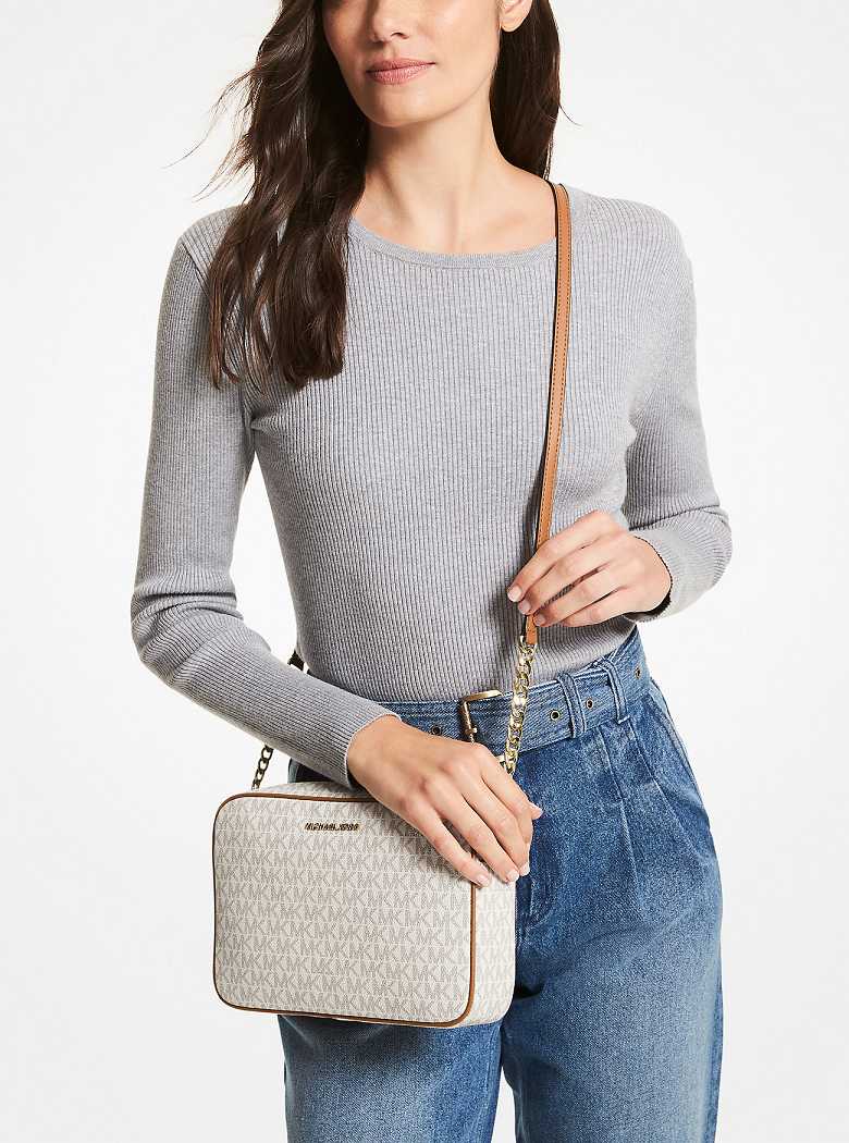 Michael Kors Jet Set Large Logo Głęboka Żółte | SN-MK27154