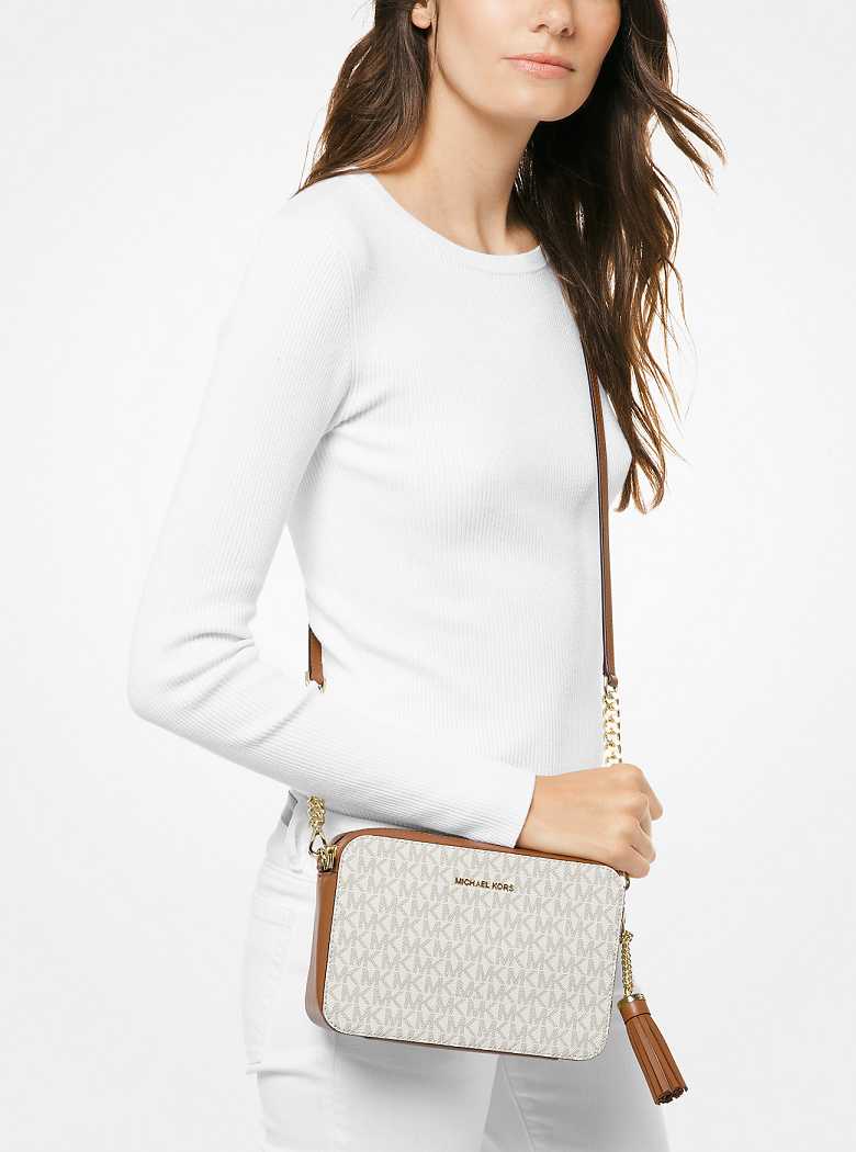 Michael Kors Jet Set Medium Logo Głęboka Żółte | SN-MK27159