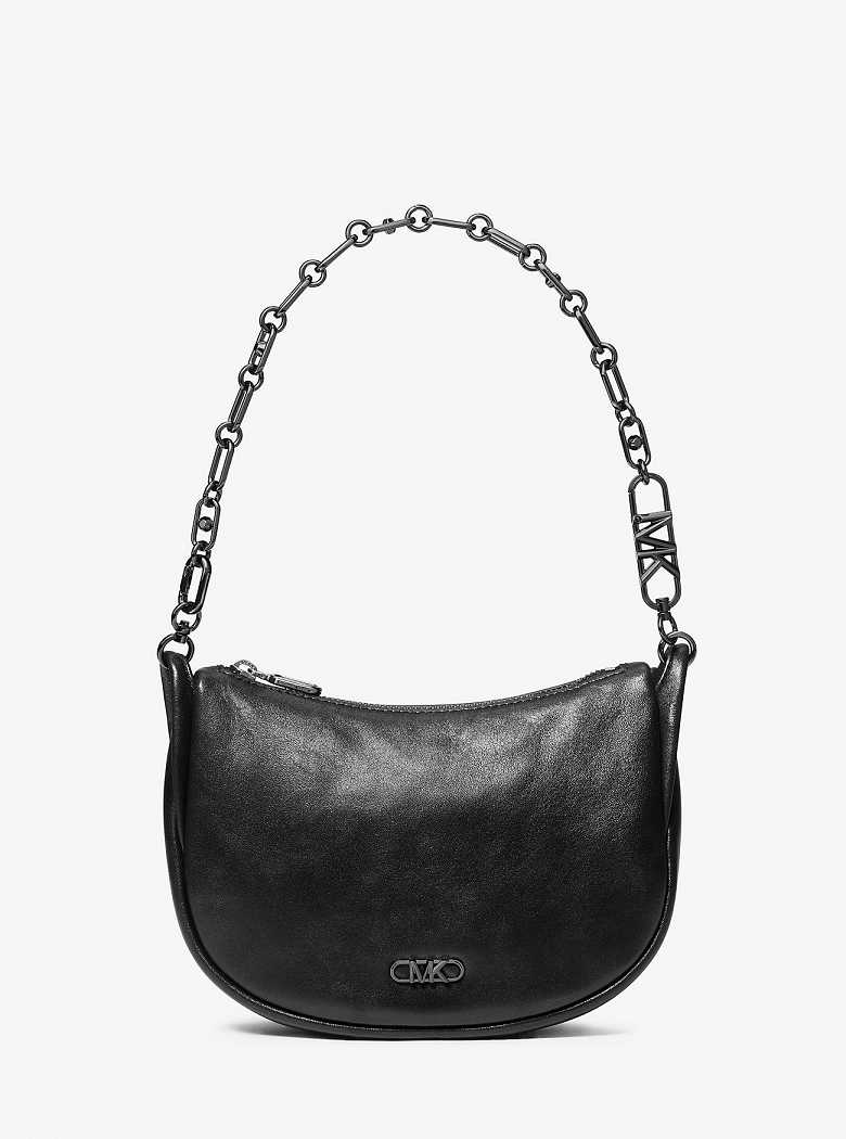 Michael Kors Kendall Small Leather Czarne | SN-MK27063