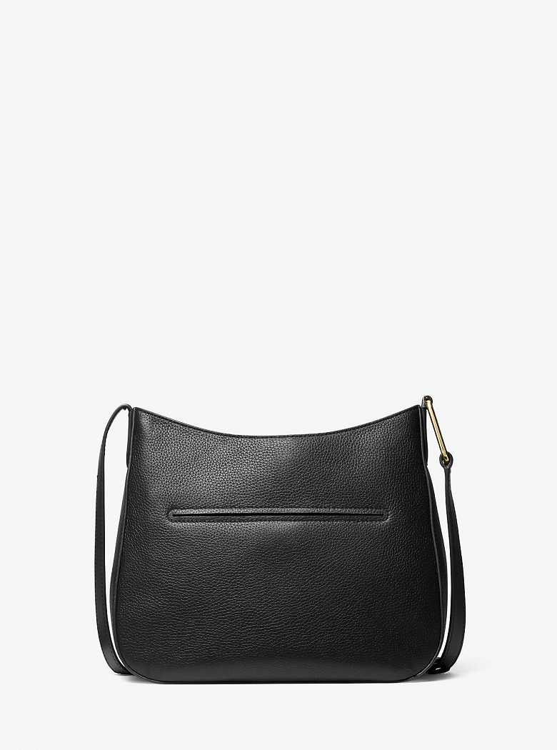 Michael Kors Kensington Large Pebbled Leather Czarne | SN-MK27192