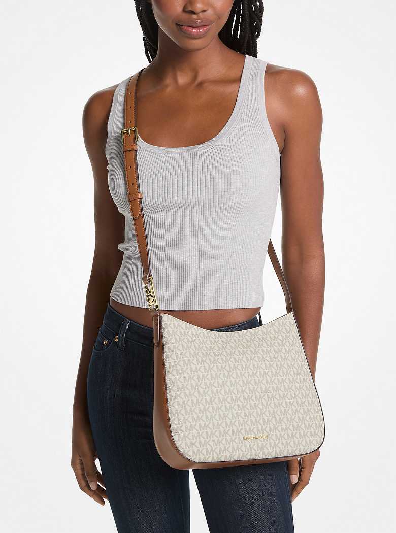 Michael Kors Kensington Large Signature Logo Głęboka Żółte | SN-MK27215