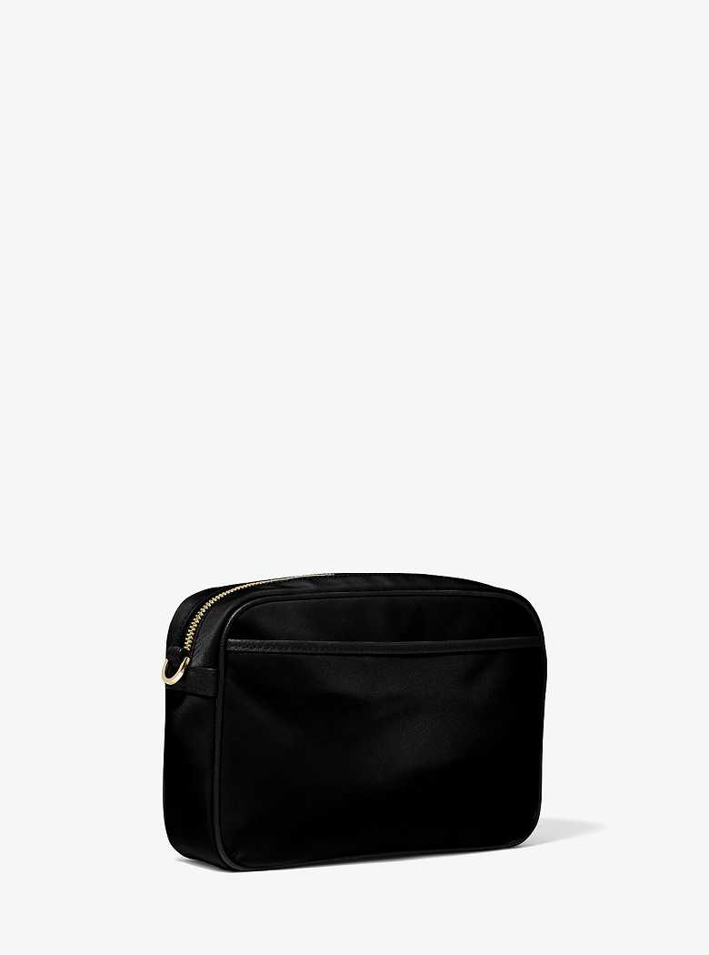Michael Kors Large Nylon Gabardine Czarne | SN-MK27188