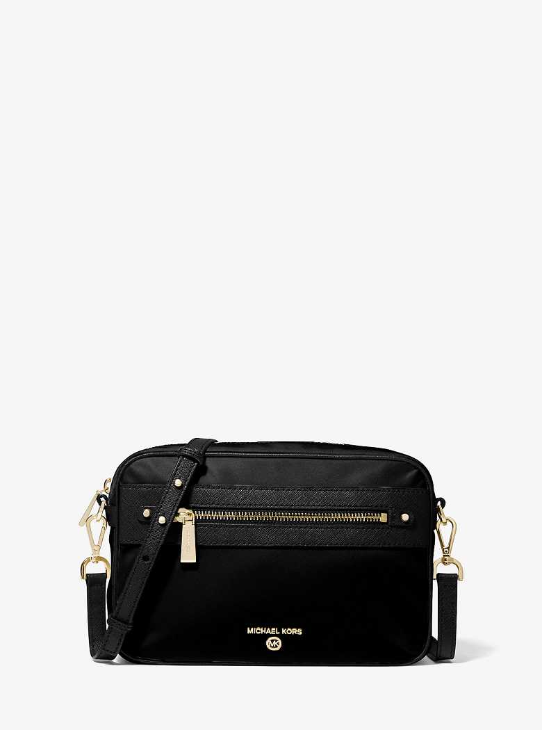 Michael Kors Large Nylon Gabardine Czarne | SN-MK27188