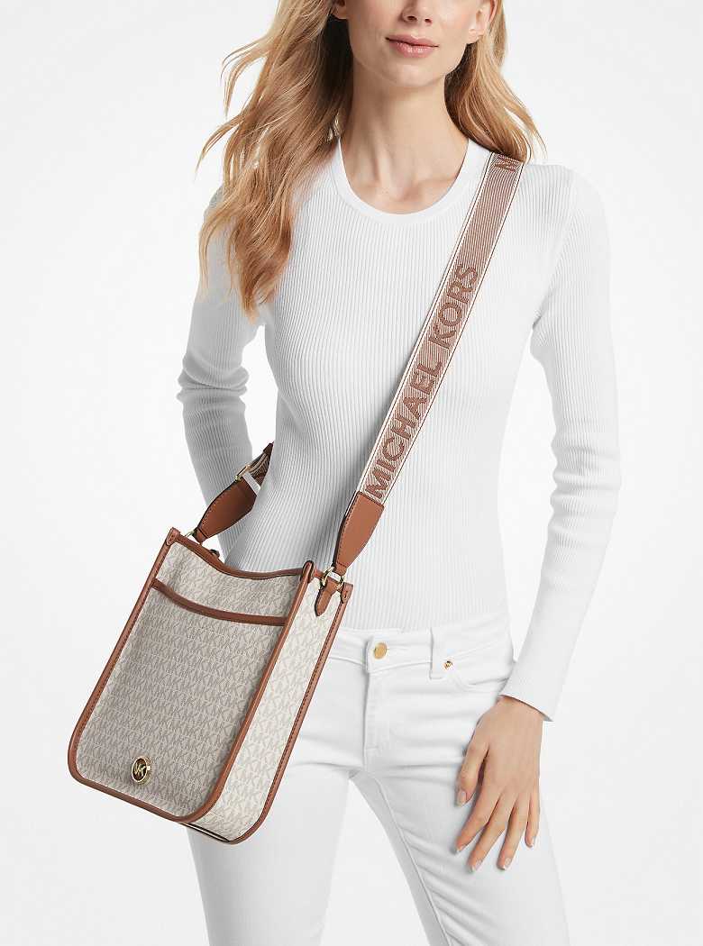 Michael Kors Luisa Large Signature Logo Głęboka Żółte | SN-MK27224