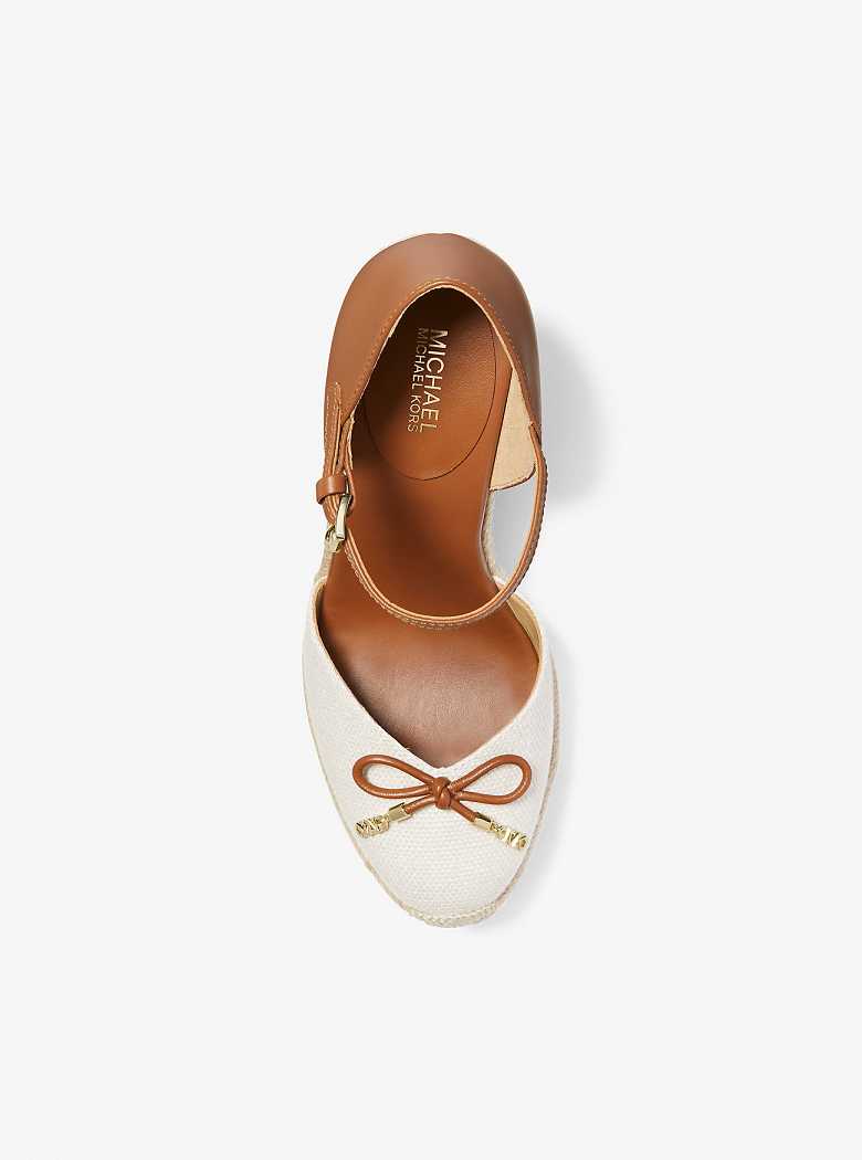 Michael Kors Nori Leather and Hemp Szare | SN-MK27607