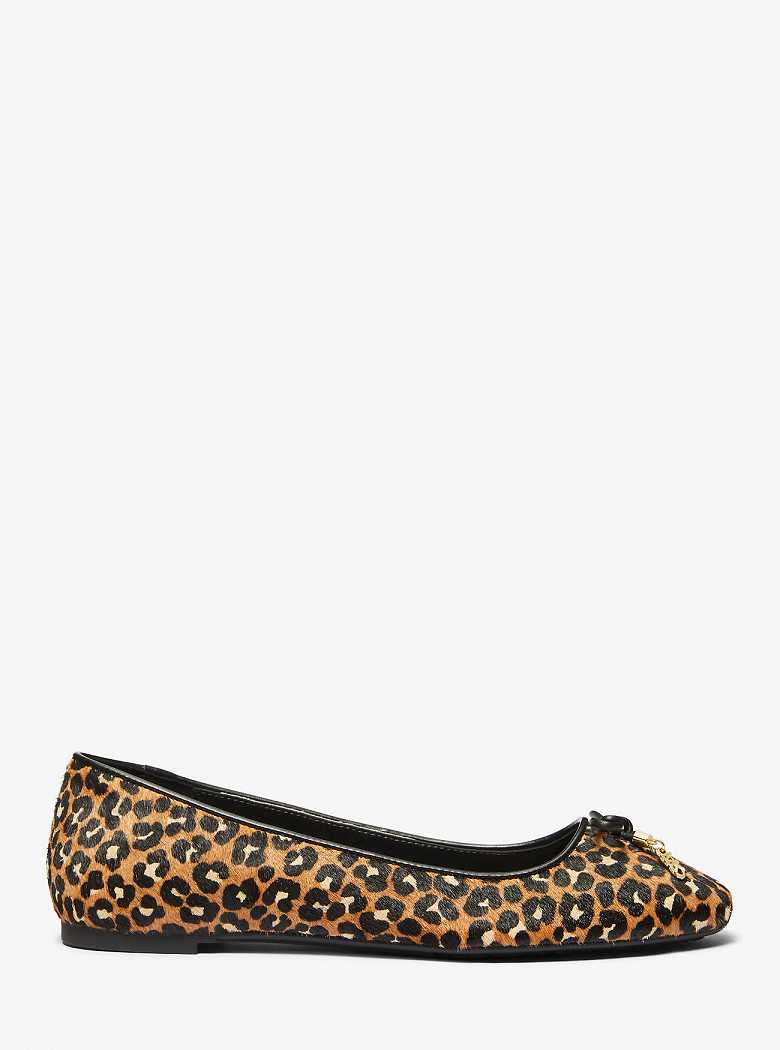 Michael Kors Nori Leopard Print Calf Hair Czarne | SN-MK27706