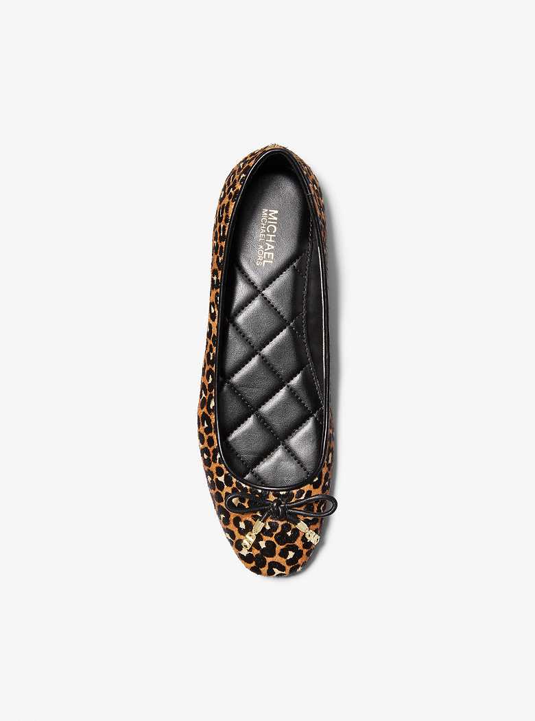 Michael Kors Nori Leopard Print Calf Hair Czarne | SN-MK27706