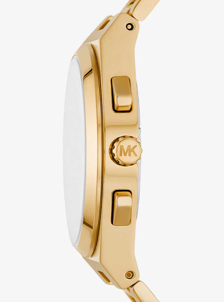 Michael Kors Oversized Lennox Gold-Tone Złote | SN-MK28263