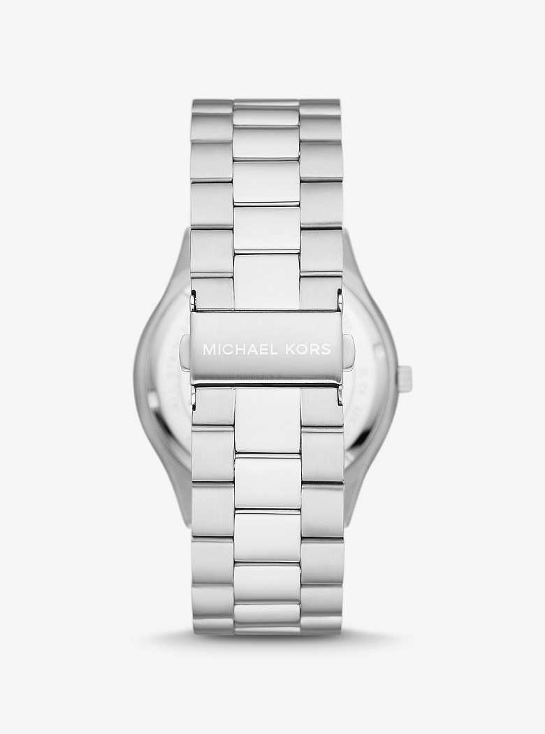 Michael Kors Oversized Slim Runway Silver-Tone Złote | SN-MK28269