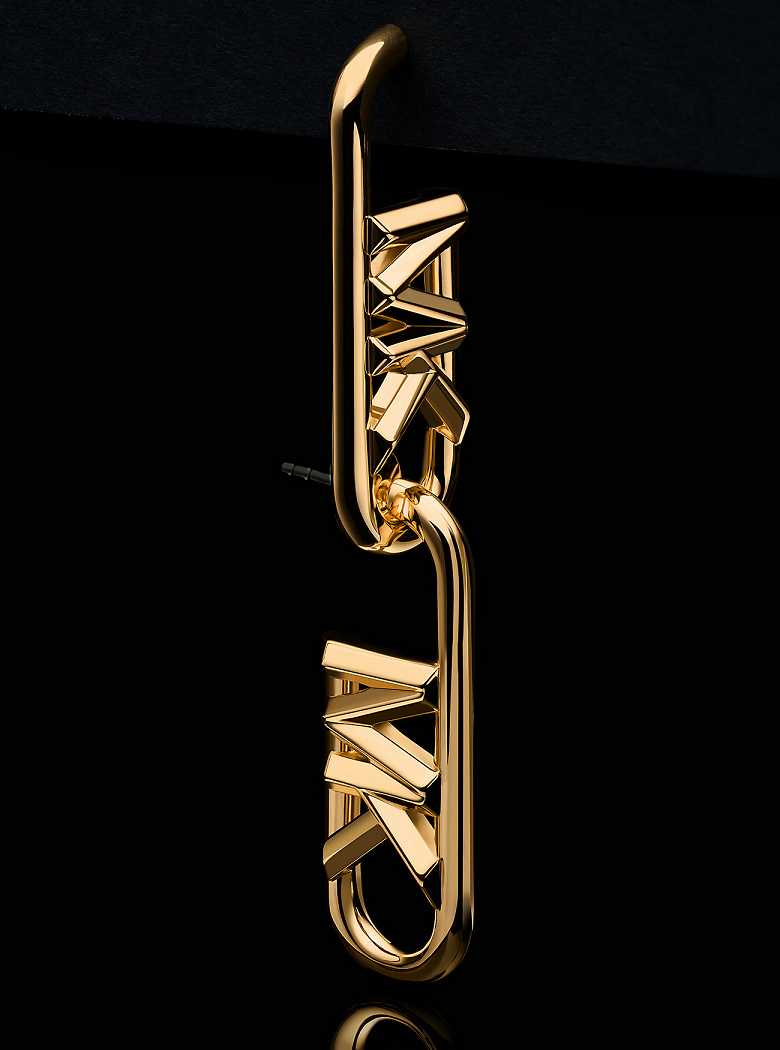 Michael Kors Precious Metal-Plated Brass Empire Logo Złote | SN-MK27766