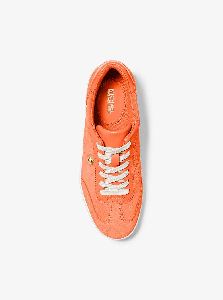 Michael Kors Scotty Suede Pomarańczowe | SN-MK27401
