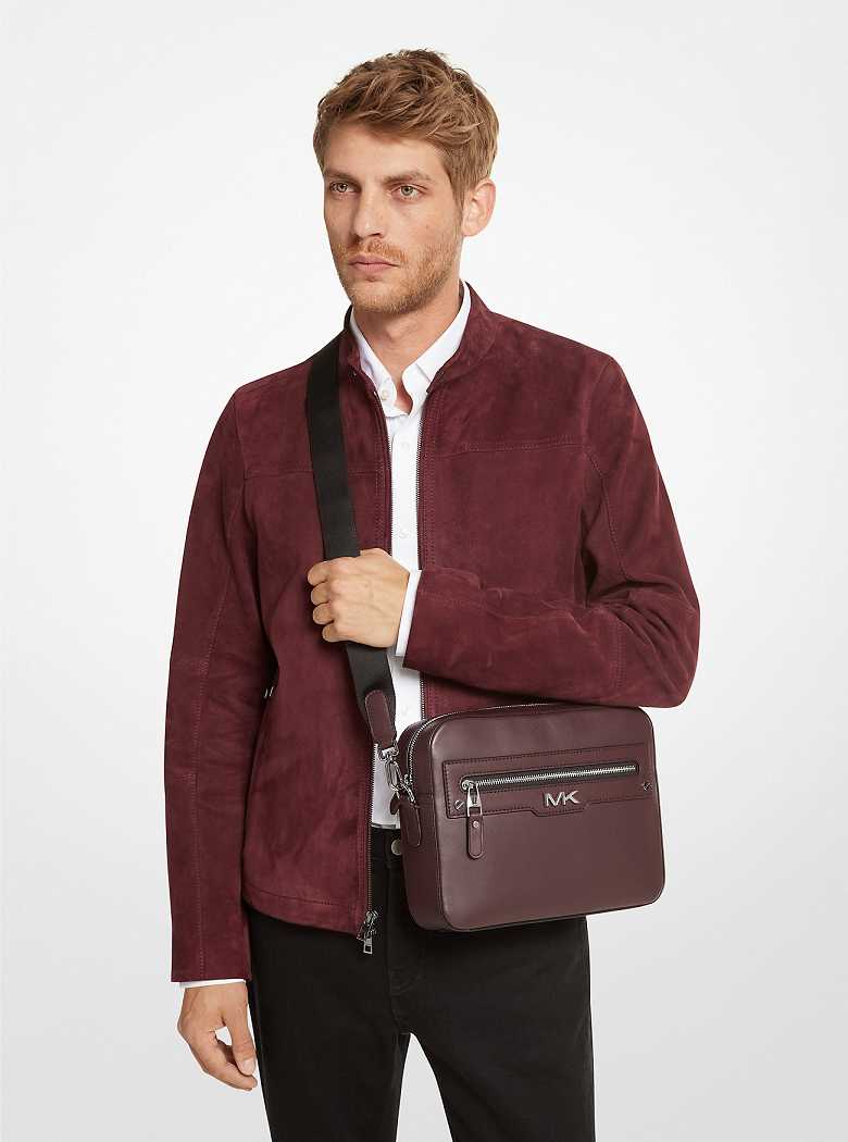 Michael Kors Varick Leather Brązowe | SN-MK28111