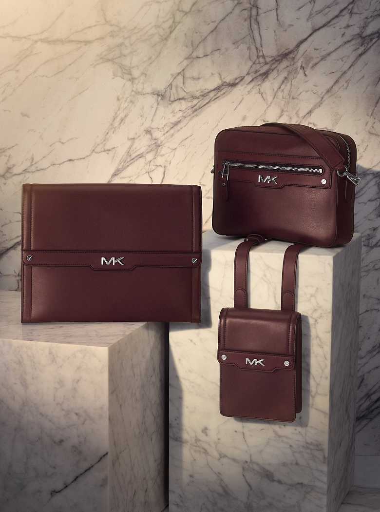 Michael Kors Varick Leather Brązowe | SN-MK28111